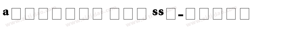 Atlantix Pro SSi字体转换